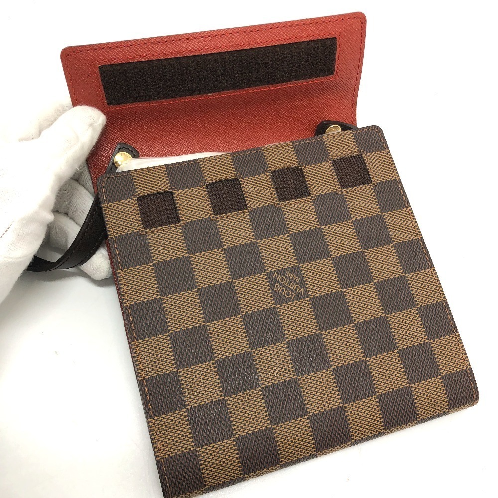 Louis Vuitton Damier CD Case DVD Bag Crossbody Shoulder Canvas Brown - Picture 9 of 15